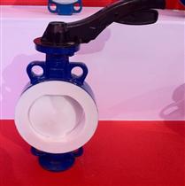 手動(dòng)襯氟對(duì)夾蝶閥